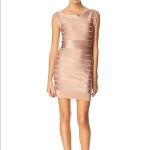 French Connection Bodycon Bandage Dress – Blush Pink – Size US 6 💕✨